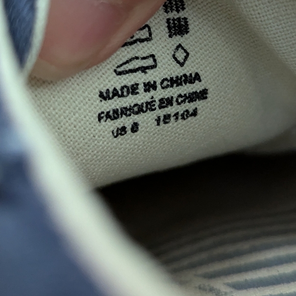 Taos blue Moc Star canvas shoes size 8 - Picture 13 of 13